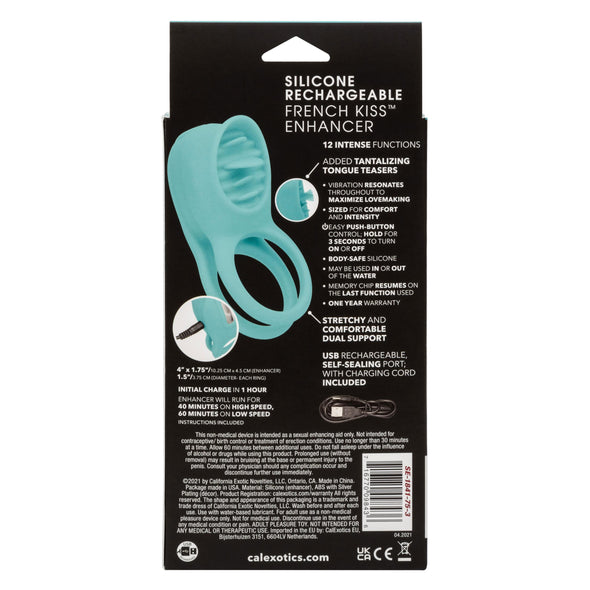 Silicone Rechargeable French Kiss Enhancer-Cockrings-CalExotics-Andy's Adult World
