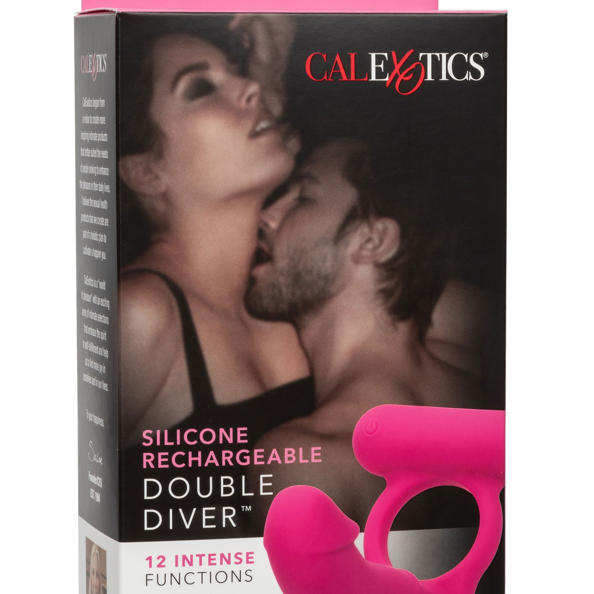 Silicone Rechargeable Double Diver - Pink-Couples Toys-CalExotics-Andy's Adult World