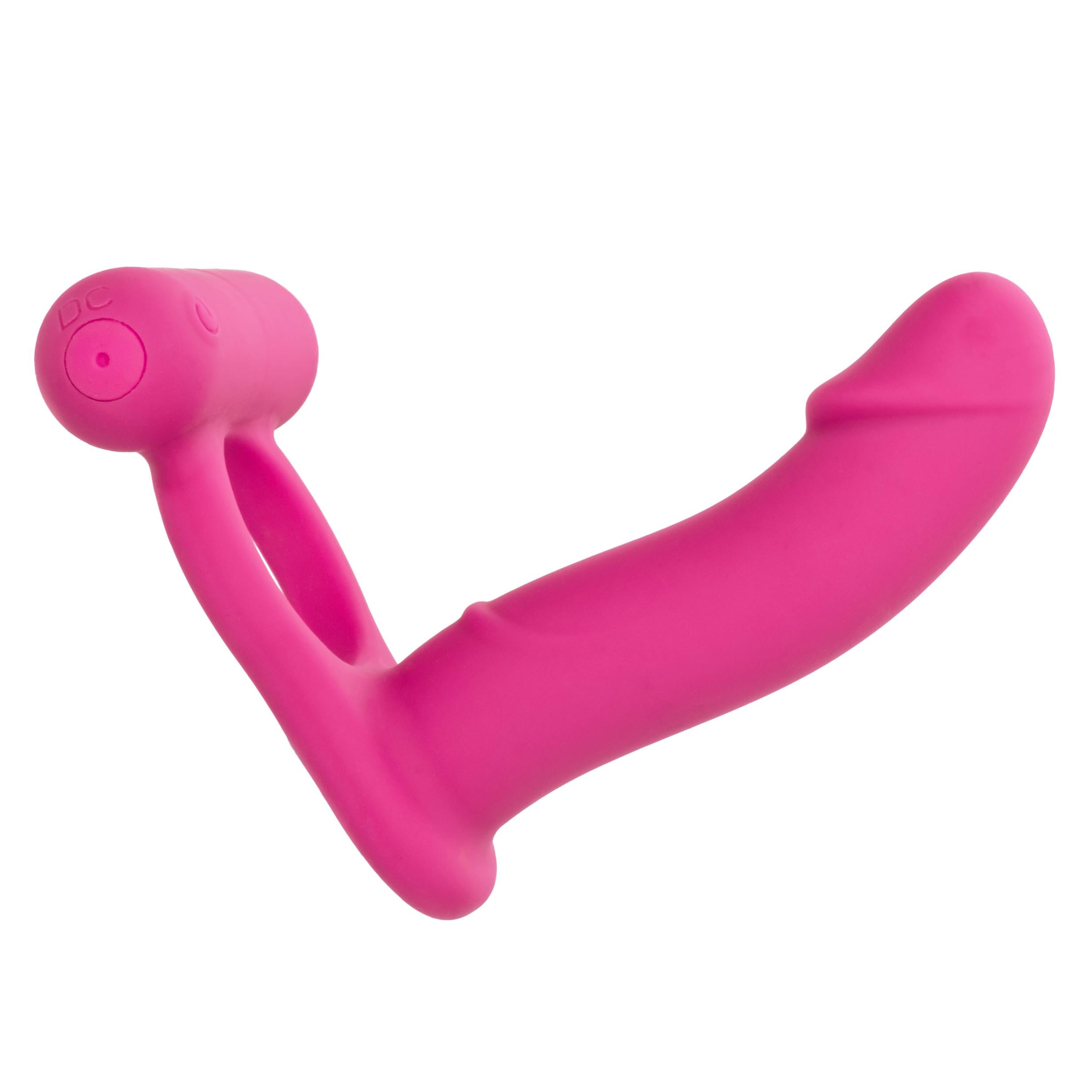 Silicone Rechargeable Double Diver - Pink-Couples Toys-CalExotics-Andy's Adult World