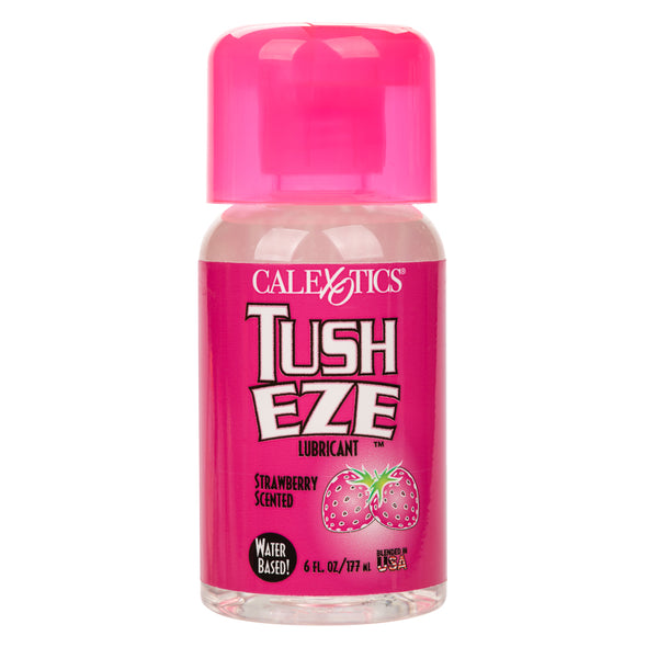 Tush Eze Lubricant - Strawberry Scented - 6 Fl. Oz./177 ml-Lubricants Creams & Glides-CalExotics-Andy's Adult World