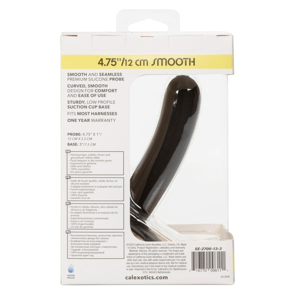 Boundless Smooth - 4.75 Inch - Black-Dildos & Dongs-CalExotics-Andy's Adult World