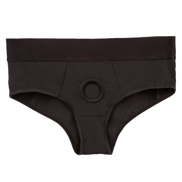 Boundless Backless Brief - S-m - Black-Lingerie & Sexy Apparel-CalExotics-Andy's Adult World