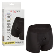 Boundless Boxer Brief - S-m - Black-Lingerie & Sexy Apparel-CalExotics-Andy's Adult World