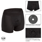 Boundless Boxer Brief - S-m - Black-Lingerie & Sexy Apparel-CalExotics-Andy's Adult World