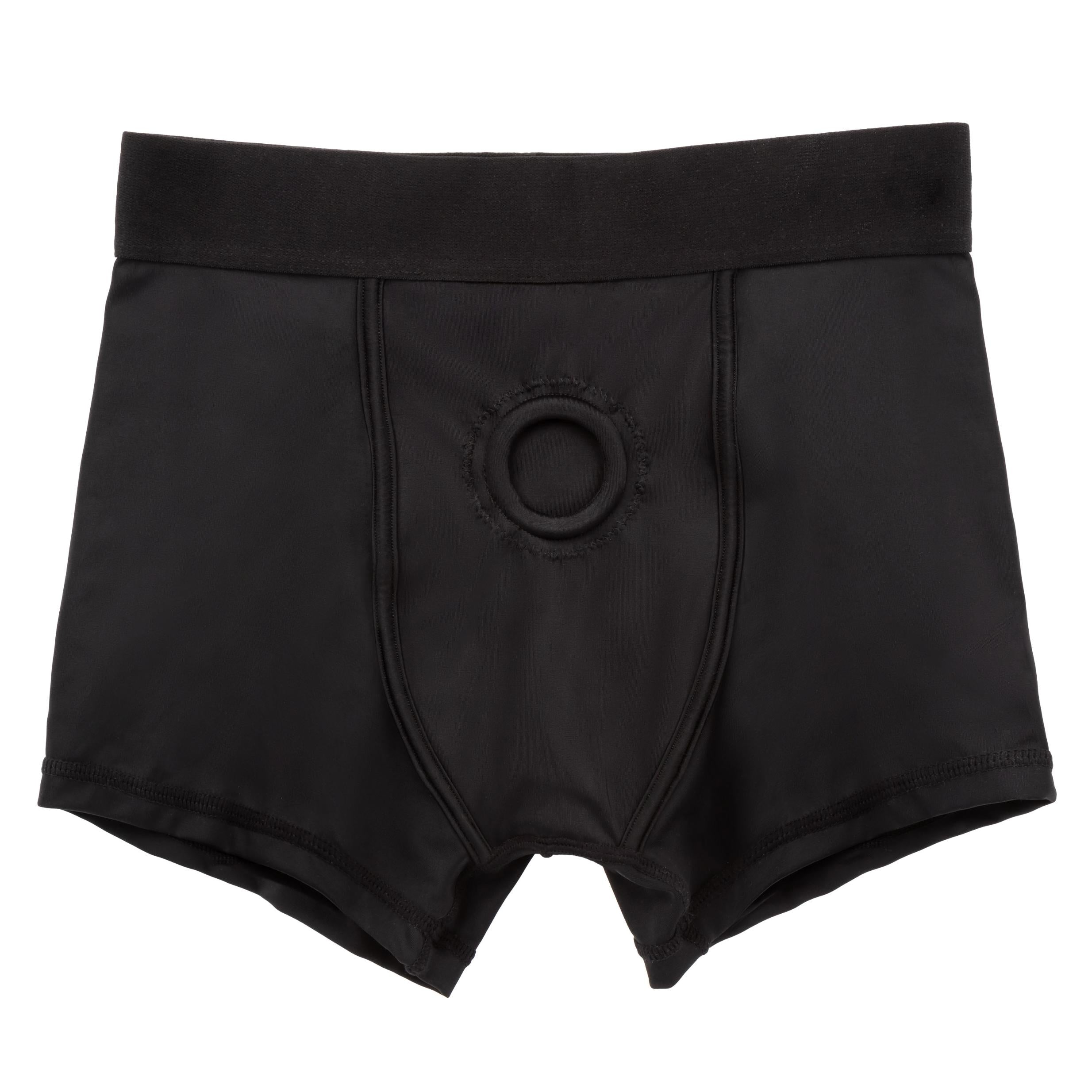 Boundless Boxer Brief - S-m - Black-Lingerie & Sexy Apparel-CalExotics-Andy's Adult World