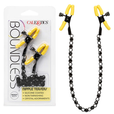 Boundless Nipple Teaser - Yellow/black-Nipple Stimulators-CalExotics-Andy's Adult World