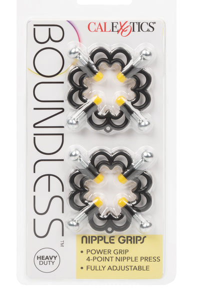 Boundless Nipple Grips - Black-Nipple Stimulators-CalExotics-Andy's Adult World