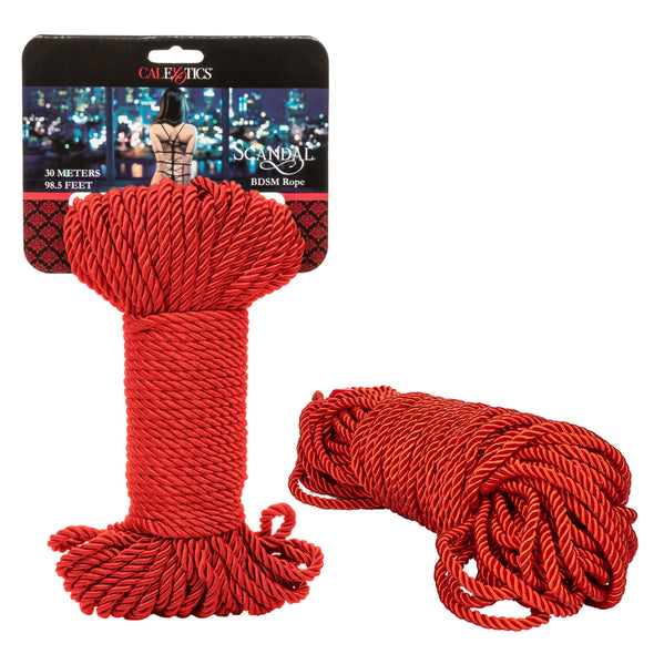 Scandal BDSM Rope 98.5ft- 30m - Red