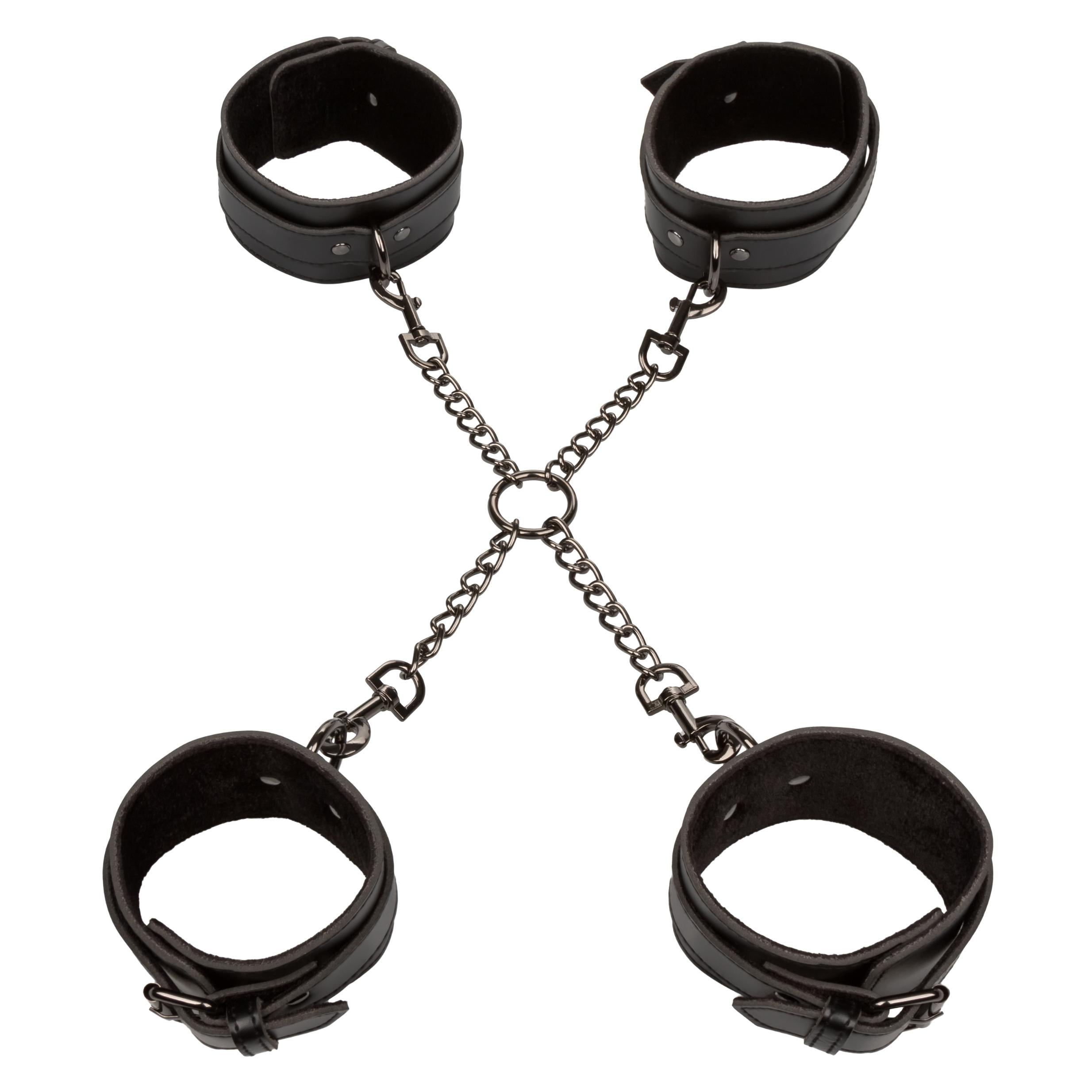 Euphoria Collection Hog Tie - Black-Bondage & Fetish Toys-CalExotics-Andy's Adult World