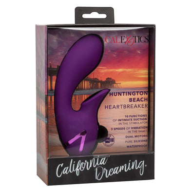 California Dreaming Huntington Beach Heartbreaker - Purple-Vibrators-CalExotics-Andy's Adult World
