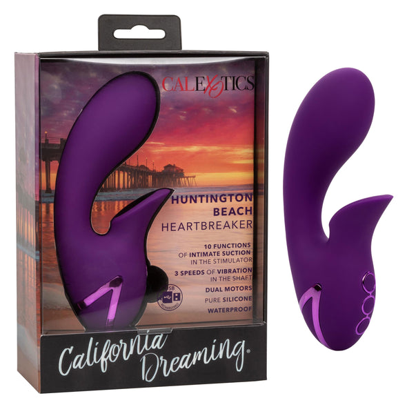California Dreaming Huntington Beach Heartbreaker - Purple-Vibrators-CalExotics-Andy's Adult World