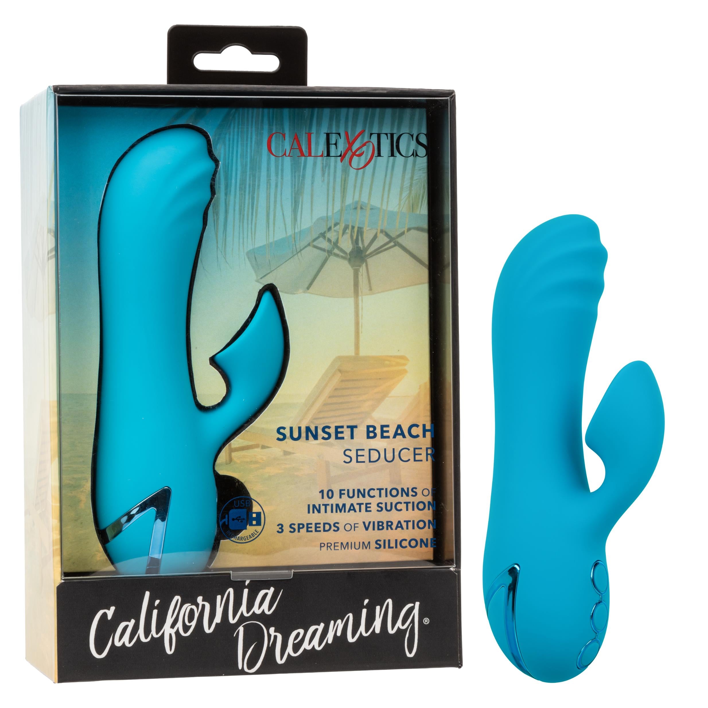 California Dreaming Sunset Beach Seducer - Blue-Vibrators-CalExotics-Andy's Adult World
