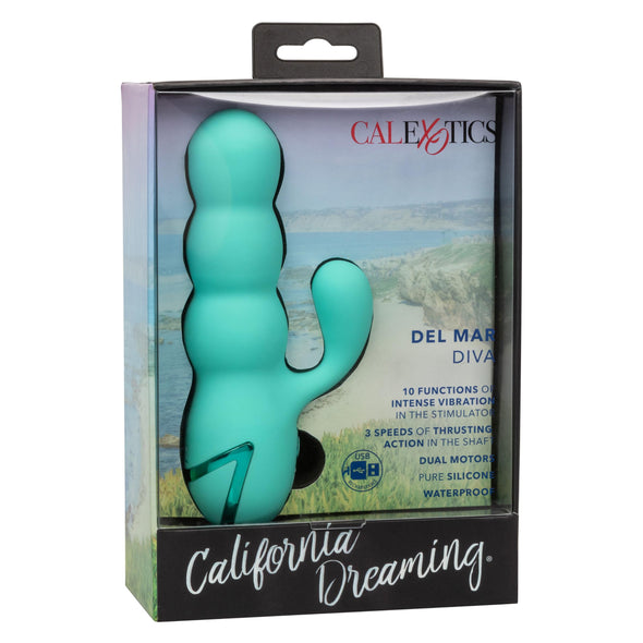 California Dreaming Del Mar Diva - Teal-Vibrators-CalExotics-Andy's Adult World