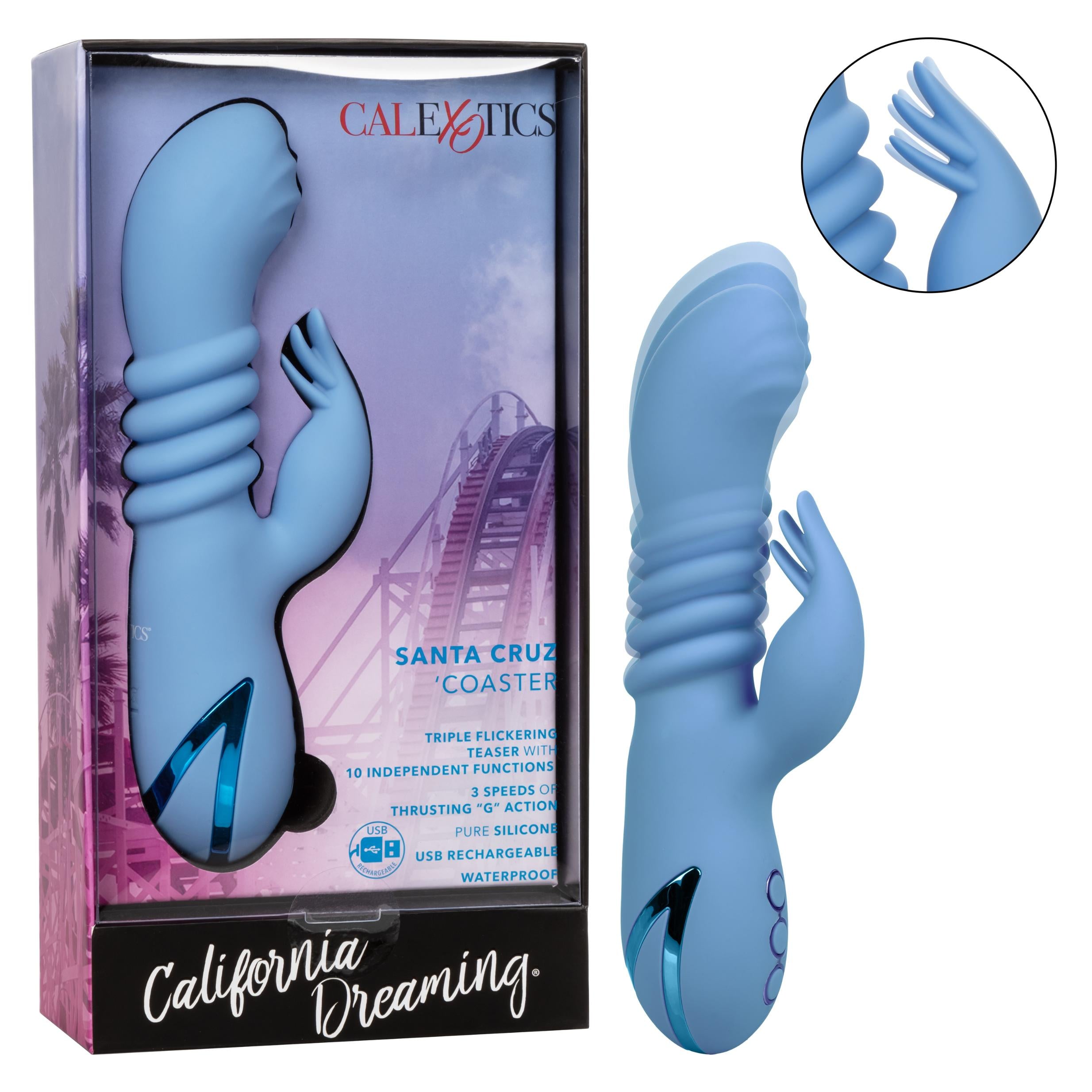 California Dreaming Santa Cruz Coaster-Vibrators-CalExotics-Andy's Adult World