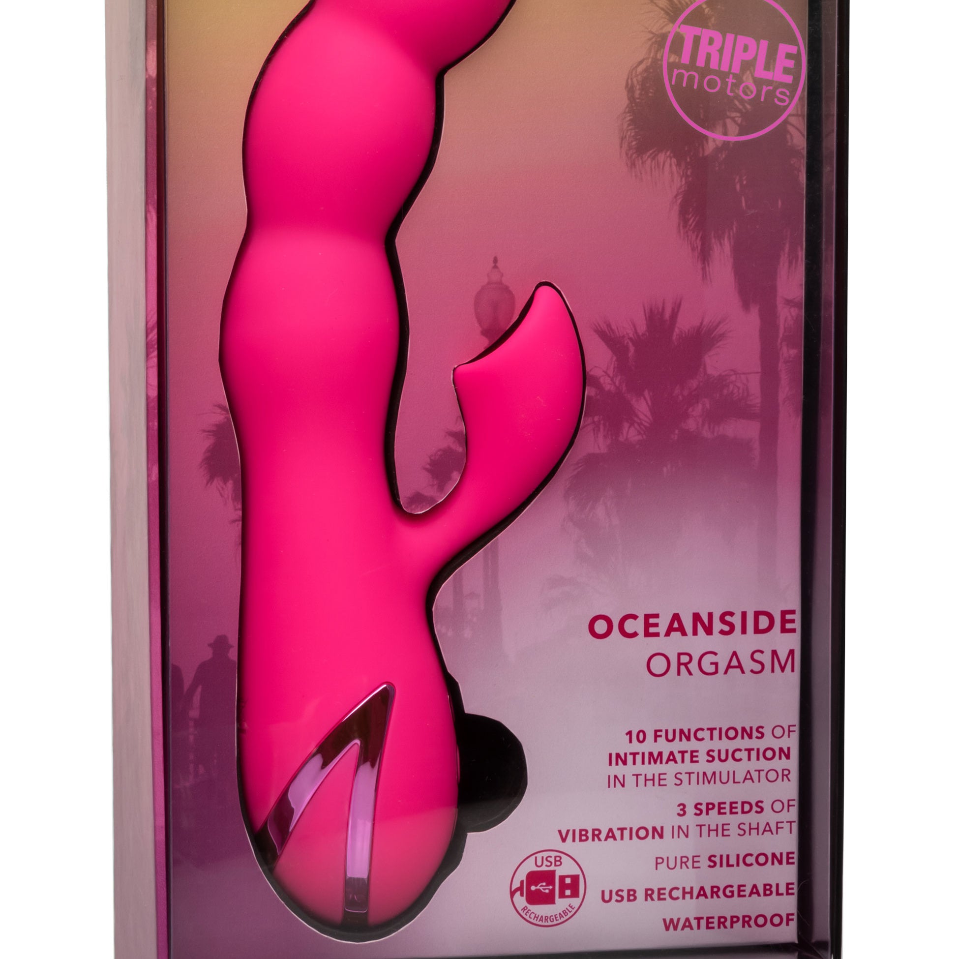 California Dreaming Oceanside Orgasm - Pink-Vibrators-CalExotics-Andy's Adult World