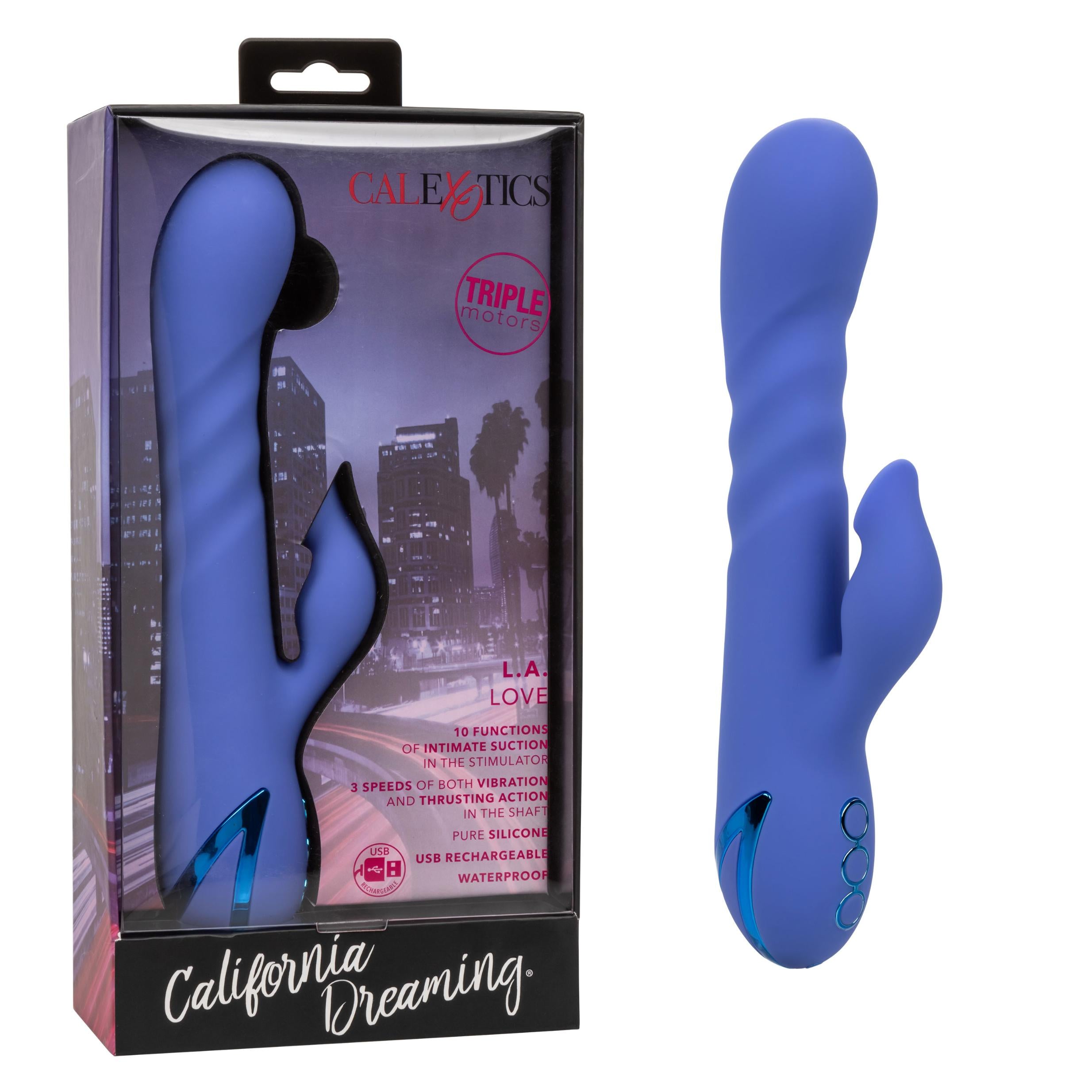 California Dreaming L.a. Love - Blue-Vibrators-CalExotics-Andy's Adult World