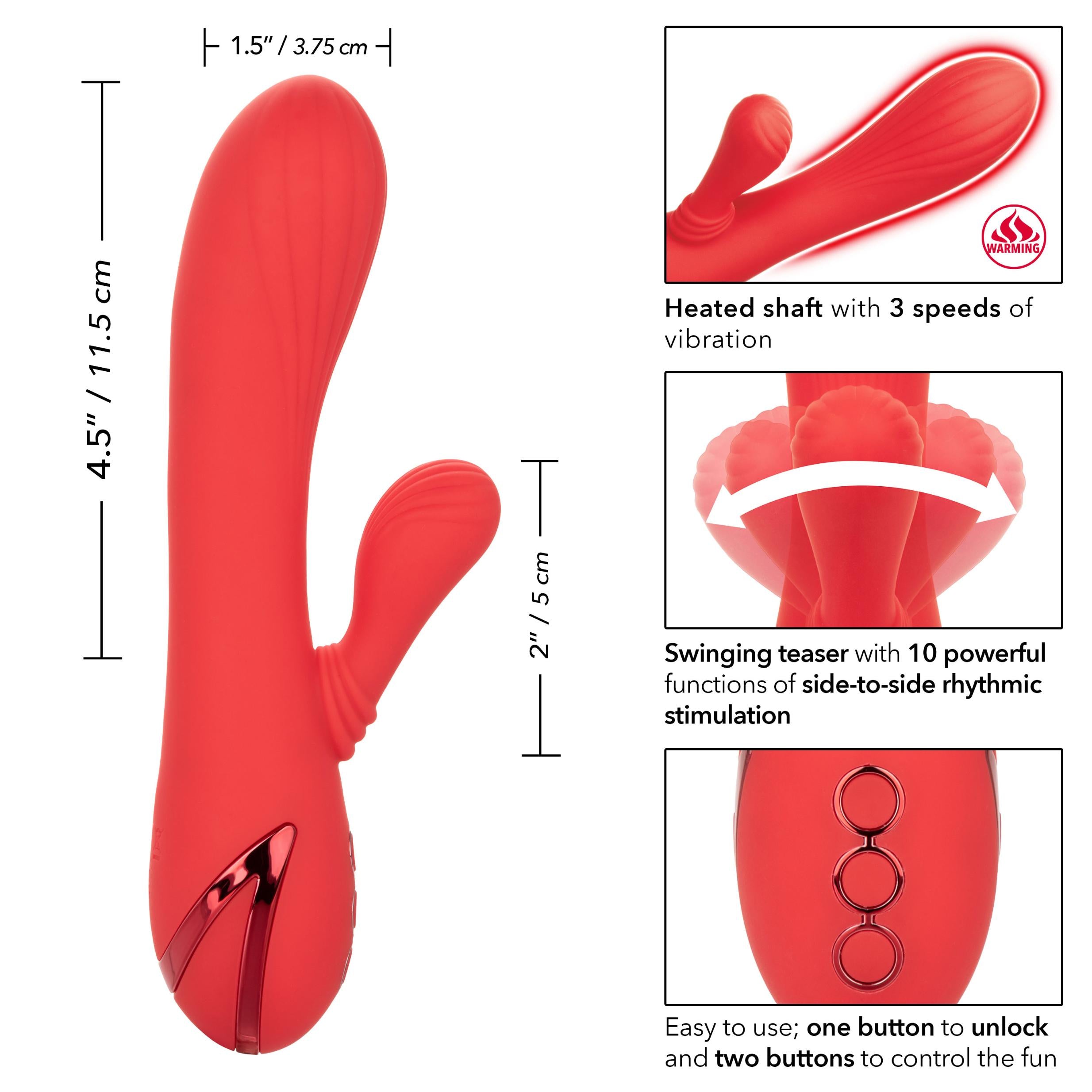 California Dreaming Palisades Passion - Coral-Vibrators-CalExotics-Andy's Adult World
