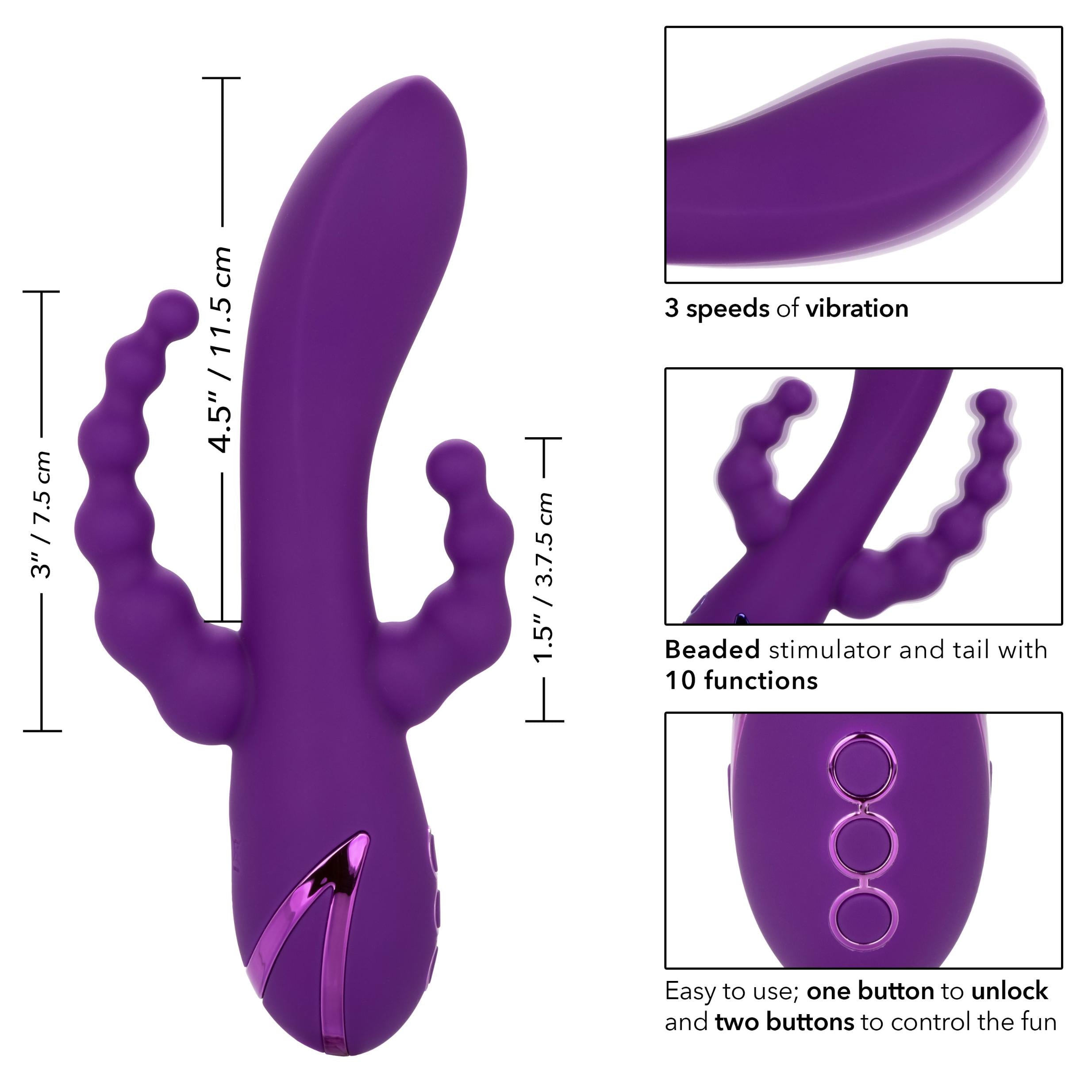California Dreaming Long Beach Bootylicious - Purple-Vibrators-CalExotics-Andy's Adult World