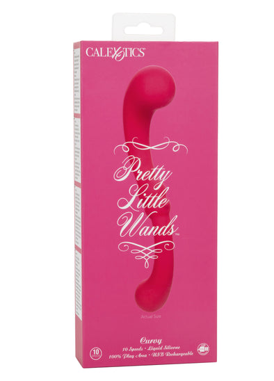 Pretty Little Wands Curvy - Pink-Vibrators-CalExotics-Andy's Adult World