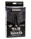 Naughty Bits Evil Bitch Lipstick Vibrator - Black-Vibrators-CalExotics-Andy's Adult World