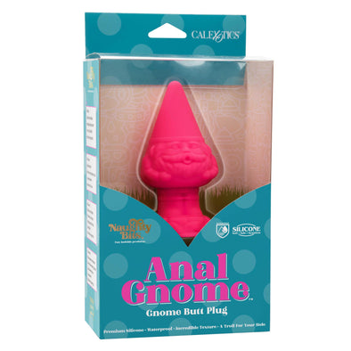 Naughty Bits Anal Gnome Gnome Butt Plug - Pink-Anal Toys & Stimulators-CalExotics-Andy's Adult World
