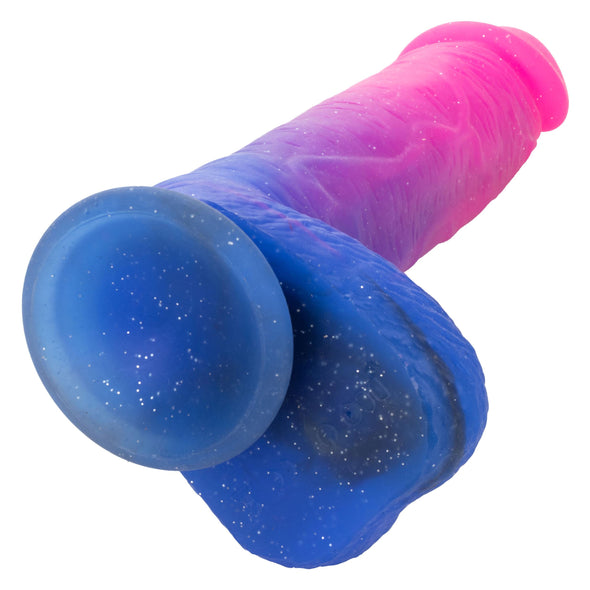 Naughty Bits Ombre Hombre XL Vibrating Dildo - - Pink/purple-Dildos & Dongs-CalExotics-Andy's Adult World