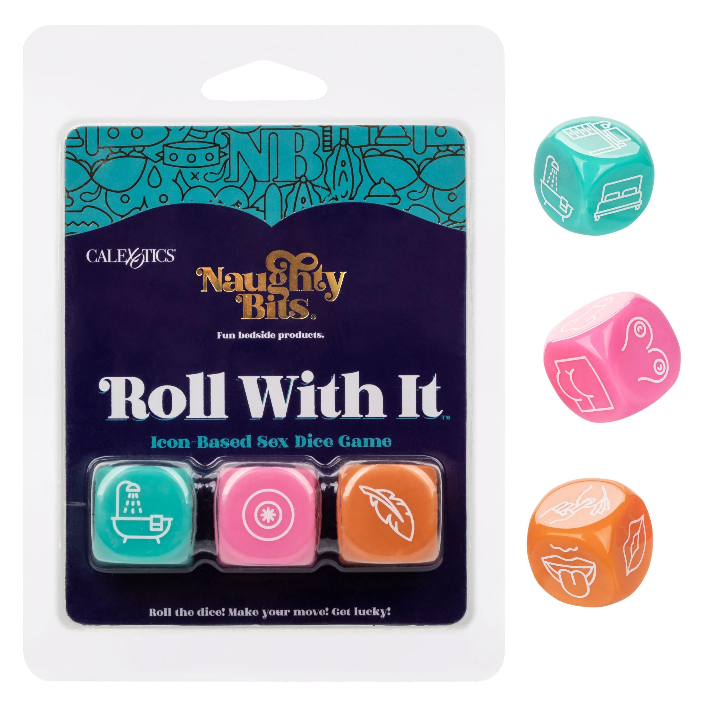 Naughty Bits Roll With It Icon - Based Sex Dice Game-Games-CalExotics-Andy's Adult World
