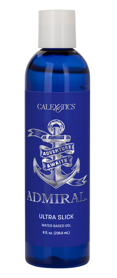 Admiral Ultra Slick Water Based Gel - 8 Fl. Oz.-Lubricants Creams & Glides-CalExotics-Andy's Adult World