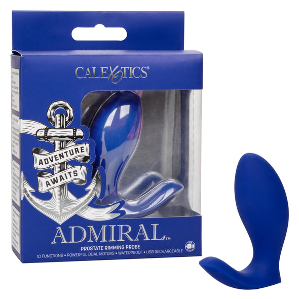 Admiral Prostate Rimming Probe - Blue-Vibrators-CalExotics-Andy's Adult World