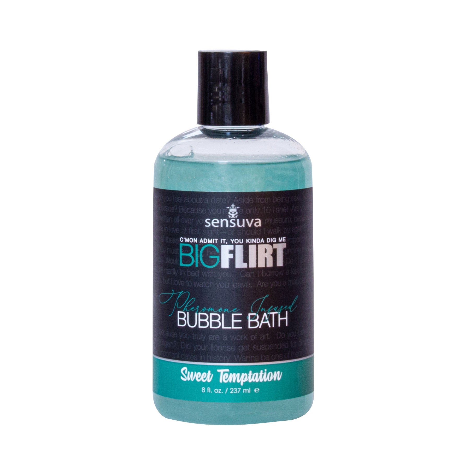 Big Flirt Pheromone Infused Bubble Bath - Sweet Temptations - 8 Fl. Oz.-Bath & Body-Sensuva-Andy's Adult World