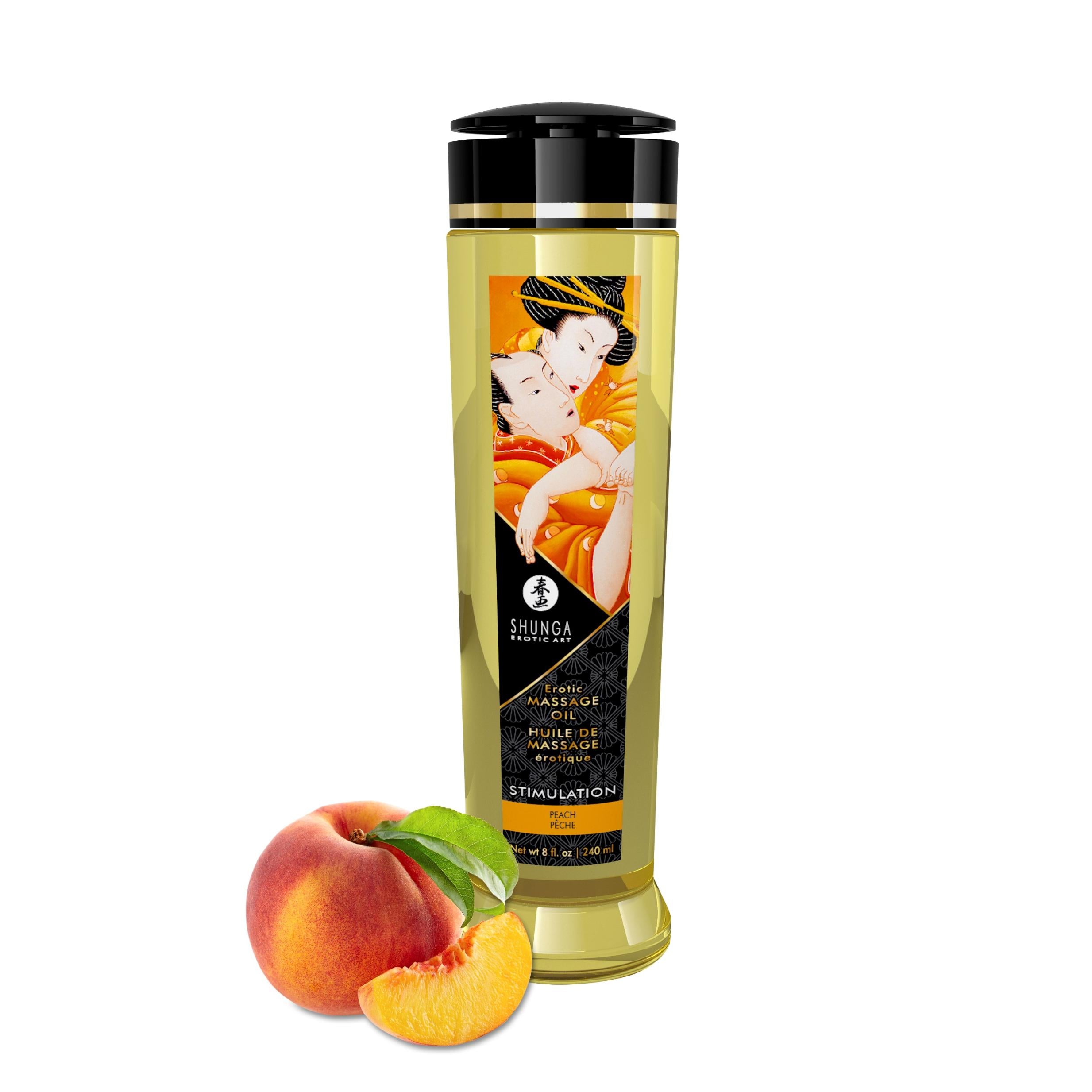 Massage Oils - Stimulation - 8 Fl. Oz.-Lubricants Creams & Glides-Shunga-Andy's Adult World