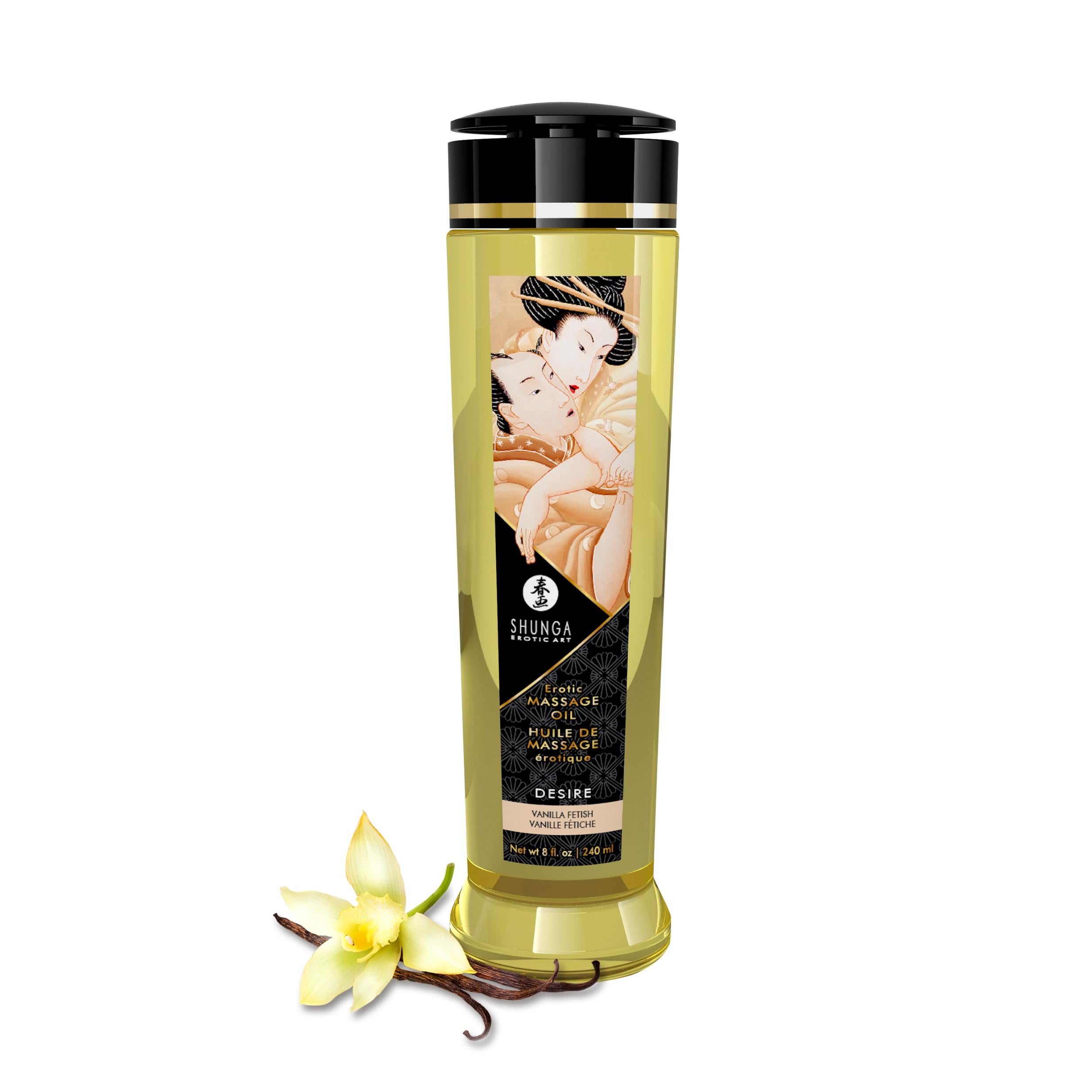 Massage Oils - Desire - 8 Fl. Oz.-Lubricants Creams & Glides-Shunga-Andy's Adult World