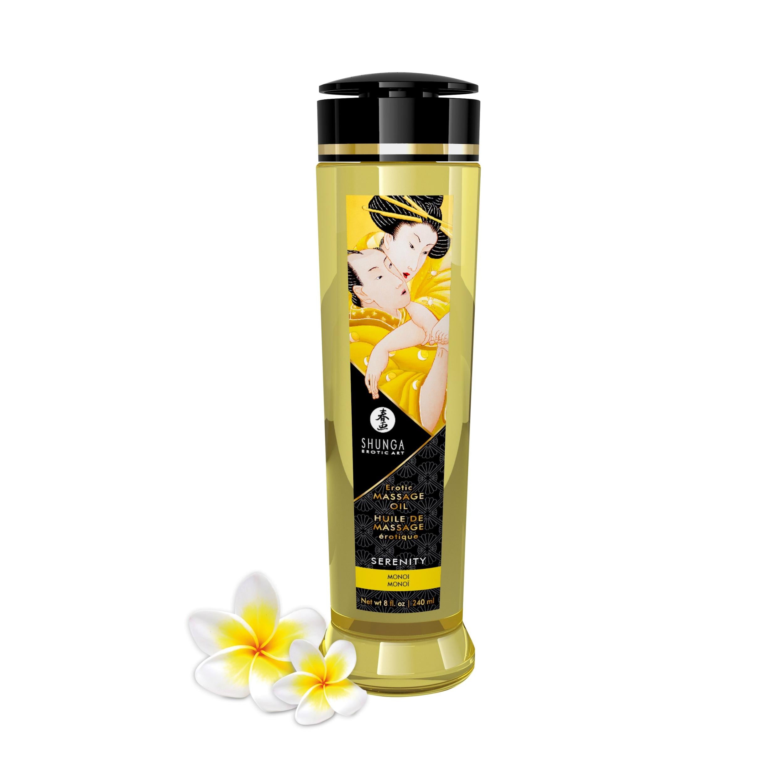 Massage Oils - Serenity - 8 Fl. Oz.-Lubricants Creams & Glides-Shunga-Andy's Adult World