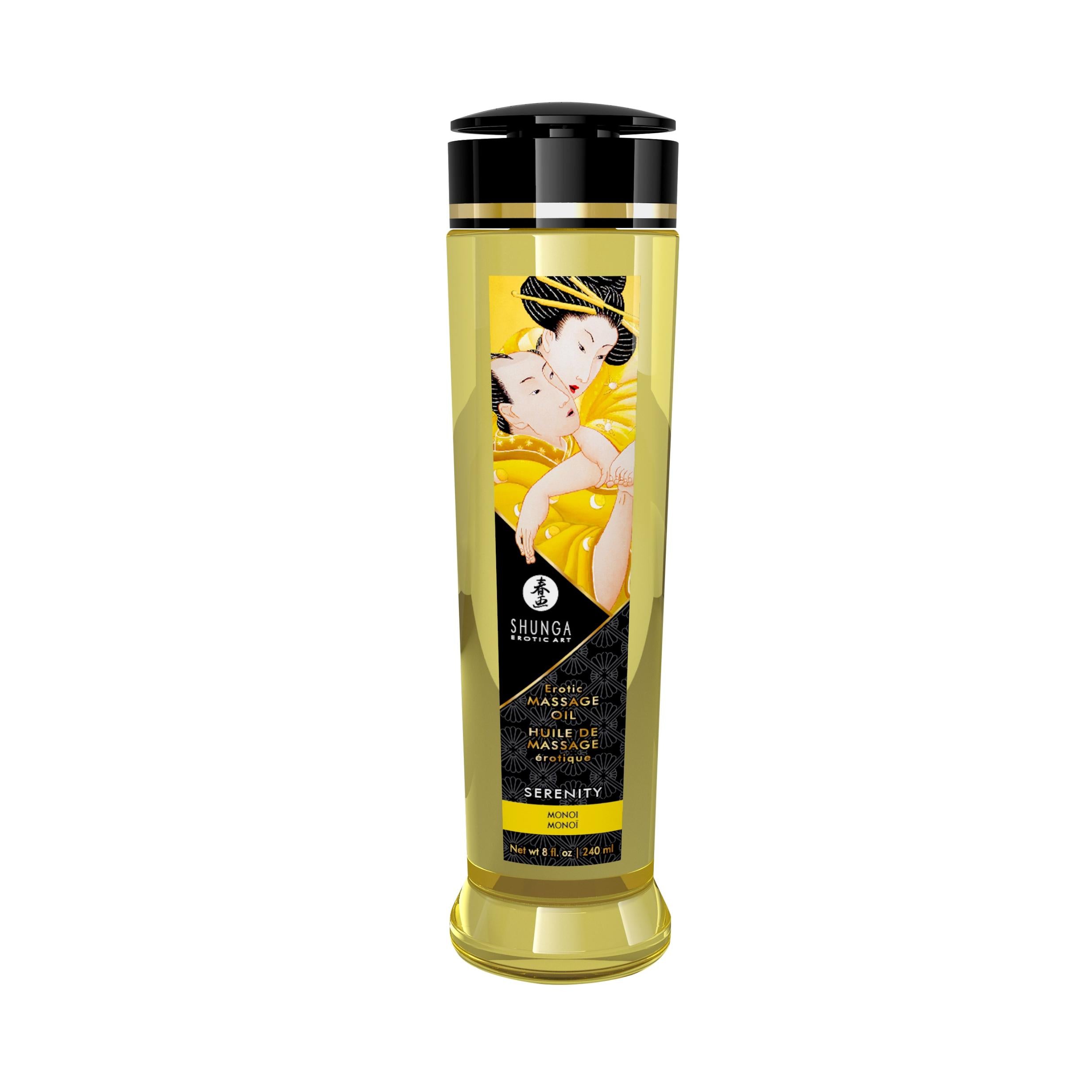 Massage Oils - Serenity - 8 Fl. Oz.-Lubricants Creams & Glides-Shunga-Andy's Adult World