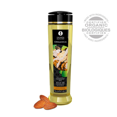 Organica Massage Oils - Almond Sweetness - 8 Fl. Oz.-Lubricants Creams & Glides-Shunga-Andy's Adult World