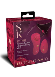 Rosegasm Rose Surprise Panty Vibe - Red-Vibrators-Secret Kisses-Andy's Adult World