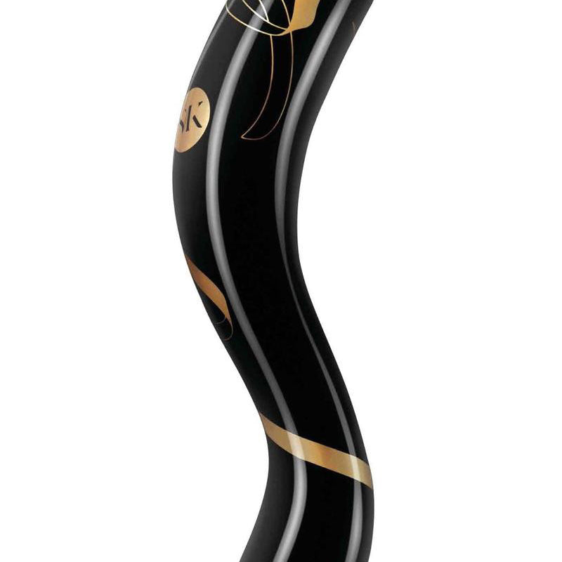 Secret Kisses - 7 Inch Handblown Double Ended Dildo - Black-Dildos & Dongs-Secret Kisses-Andy's Adult World