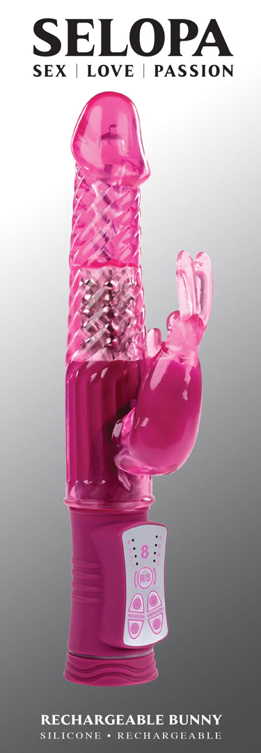 Rechargeable Bunny - Pink-Vibrators-Selopa-Andy's Adult World