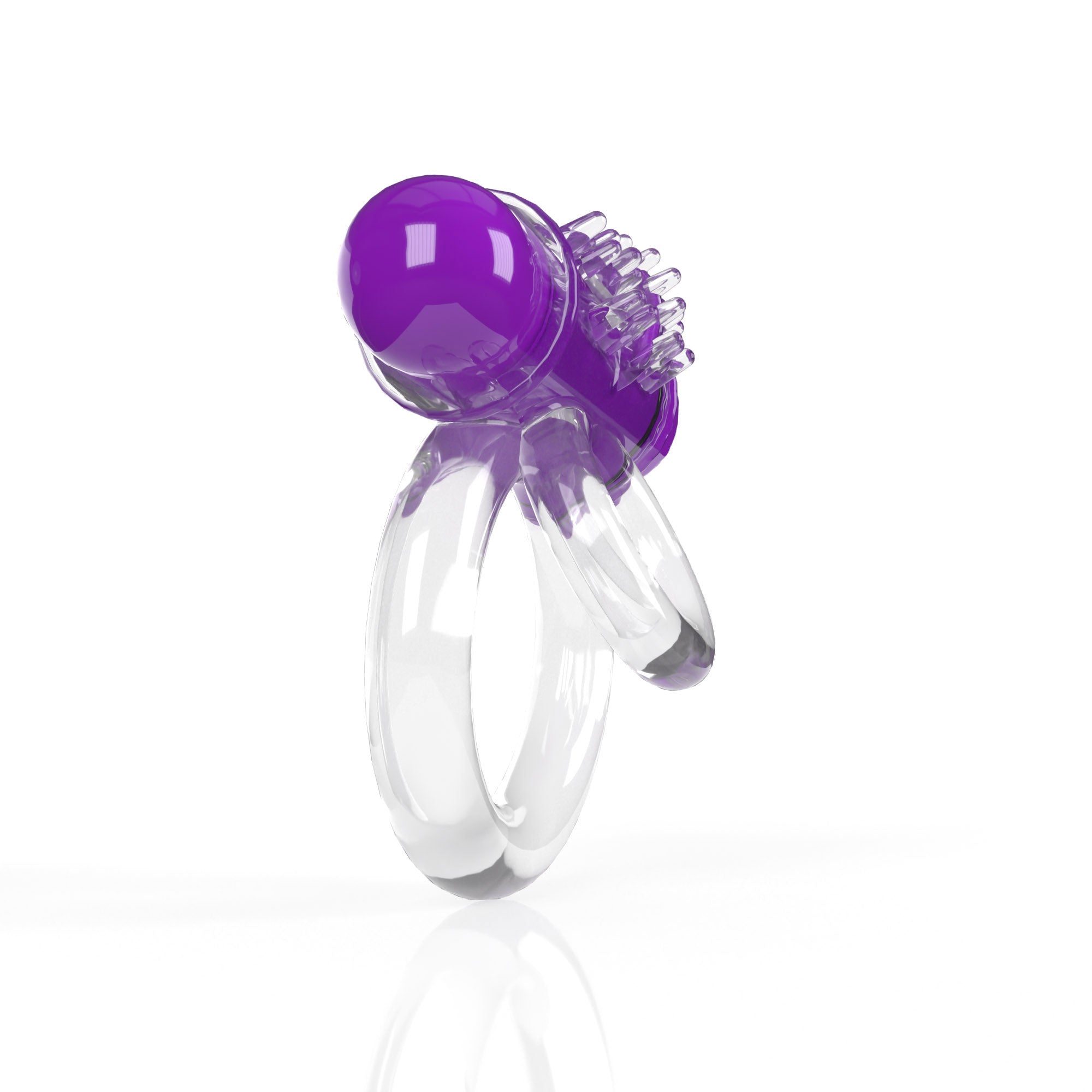 Screaming O 4t - Double O 6 Super Powered Vibrating Double Ring - Grape-Cockrings-Screaming O-Andy's Adult World