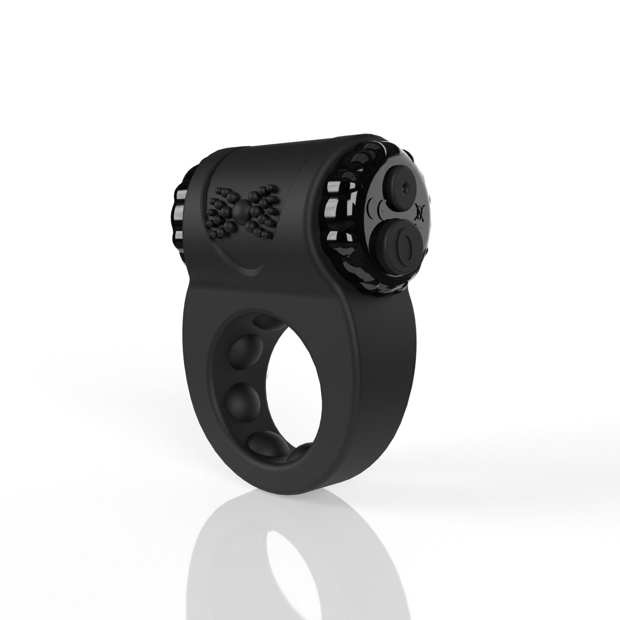 Screaming O - Big O Ritz Rechargeable Vibe Ring - Black-Cockrings-Screaming O-Andy's Adult World