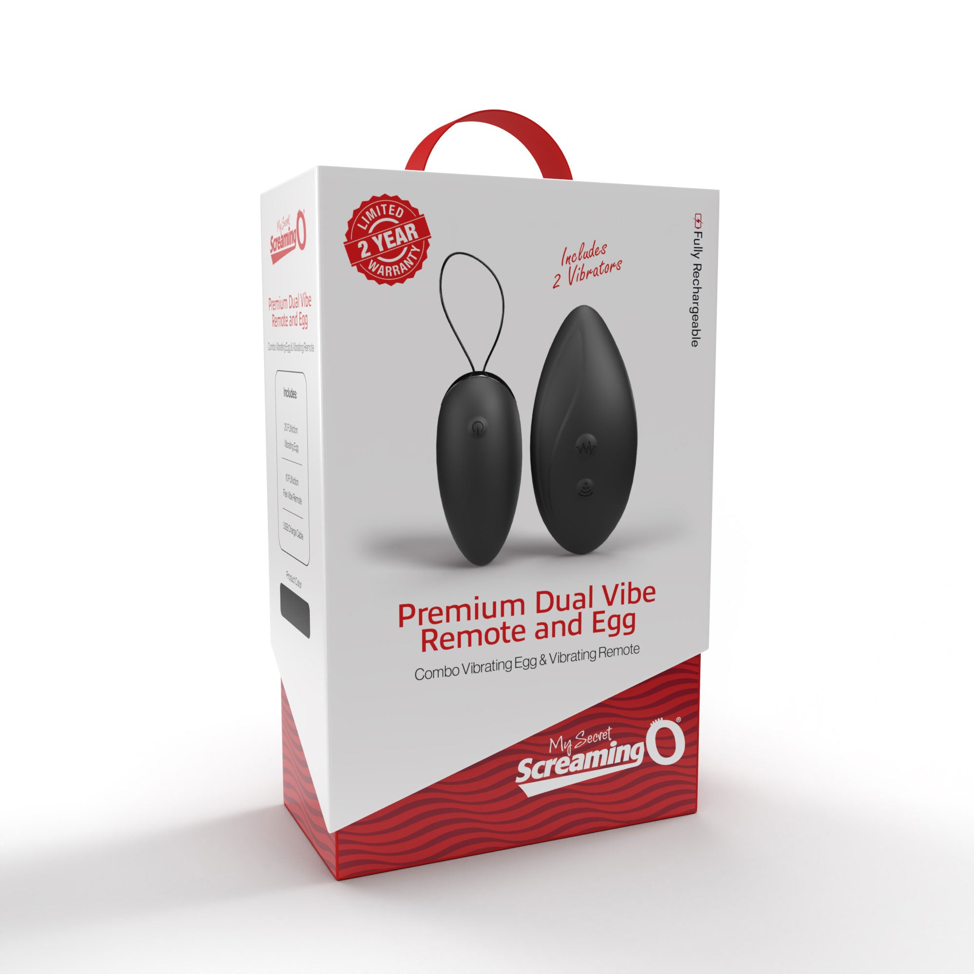 Premium Dual Vibe Remote and Egg - Black-Vibrators-Screaming O-Andy's Adult World
