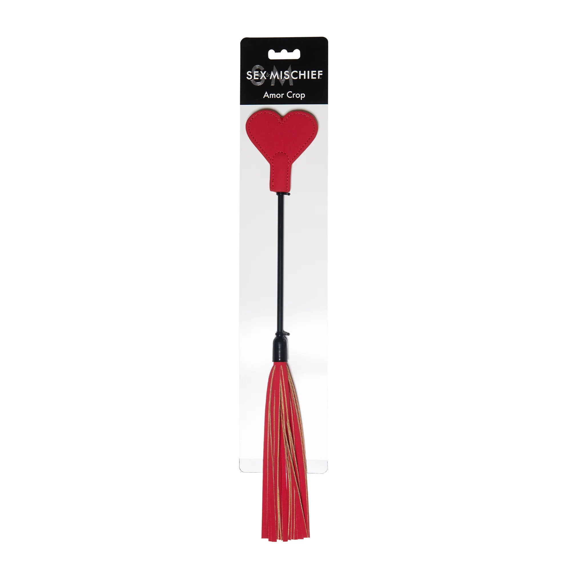 Amor Crop - Red-Bondage & Fetish Toys-Sportsheets-Andy's Adult World