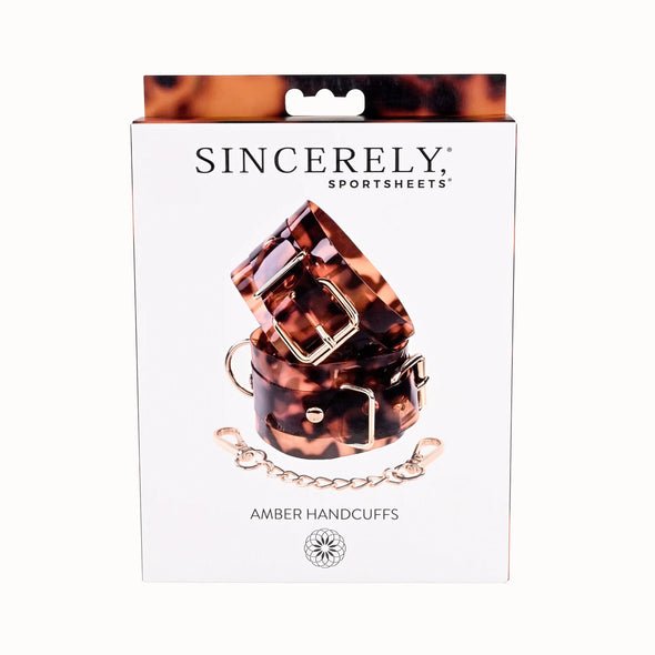 Sincerely Amber Handcuffs-Bondage & Fetish Toys-Sportsheets-Andy's Adult World