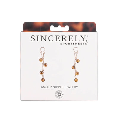 Sincerely Amber Nipple Jewelry-Nipple Stimulators-Sportsheets-Andy's Adult World