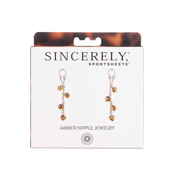 Sincerely Amber Nipple Jewelry-Nipple Stimulators-Sportsheets-Andy's Adult World