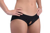 Lace Envy Black Crotchless Panty Harness - L-xl-Harnesses & Strap-Ons-XR Brands Strap U-Andy's Adult World