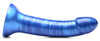 G-Tastic 7 Inch Metallic Silicone Dildo - Blue-Dildos & Dongs-XR Brands Strap U-Andy's Adult World
