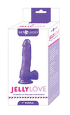 Get Lucky 7 Inch Jelly Love - Purple-Dildos & Dongs-Voodoo Toys-Andy's Adult World