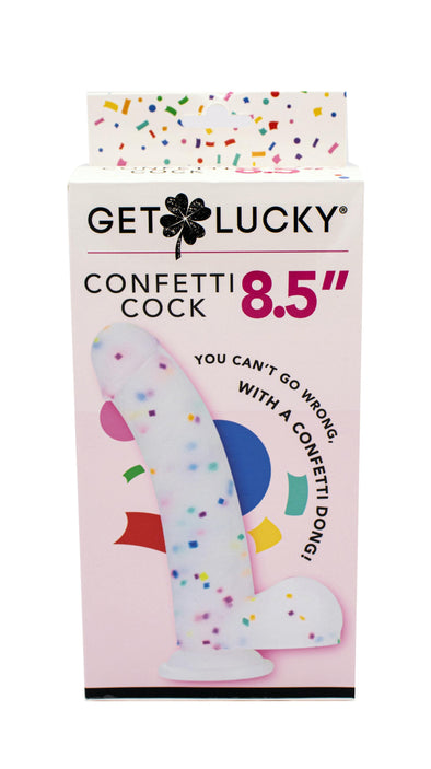 Get Lucky Confetti Cock - 8.5 Inch-Dildos & Dongs-Voodoo Toys-Andy's Adult World
