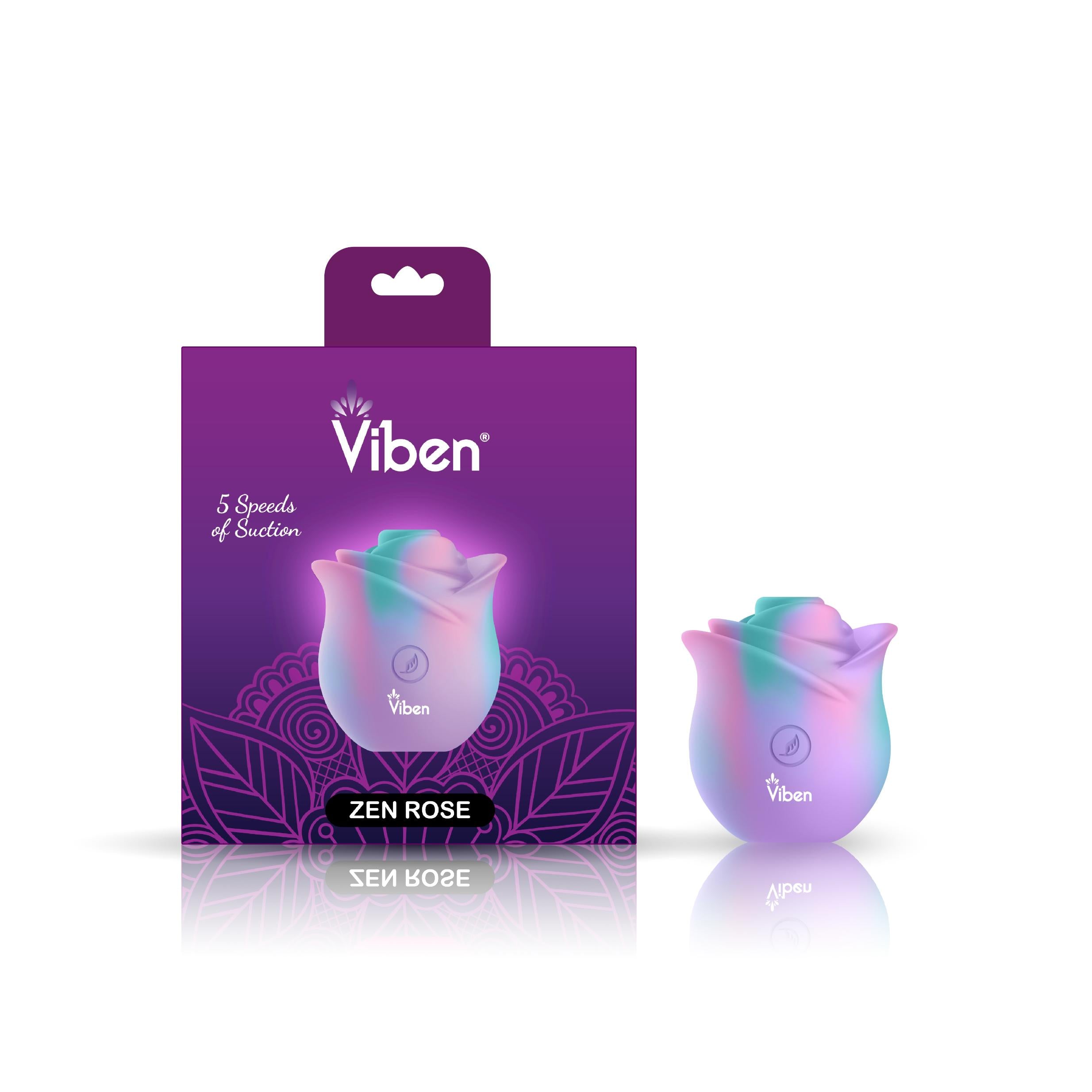 Zen Rose - Unicorn - Handheld Rose Clitoral and Nipple Stimulator - Presale Only-Clit Stimulators-Viben-Andy's Adult World